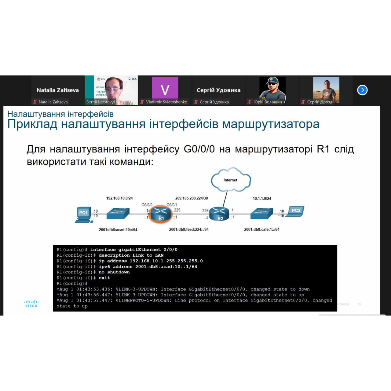 Деталі щодо навчання на базовому курсі в рамках проєкту «Veterano Cyber Cluster 2.0»